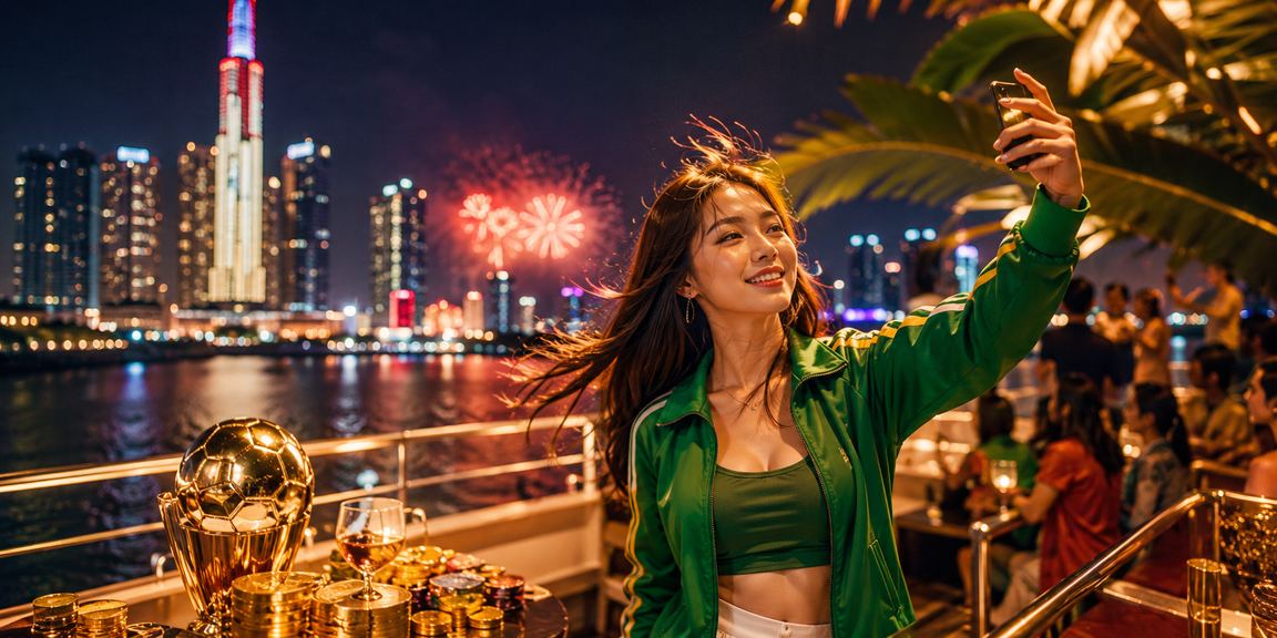 Người dùng tại TP. Hồ Chí Minh thực hiện giao dịch nạp tiền qua điện thoại tại chợ đêm